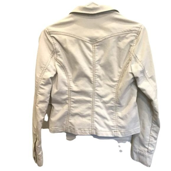 Aeropostale Cropped Corduroy Jacket Beige Size M - Picture 6 of 7